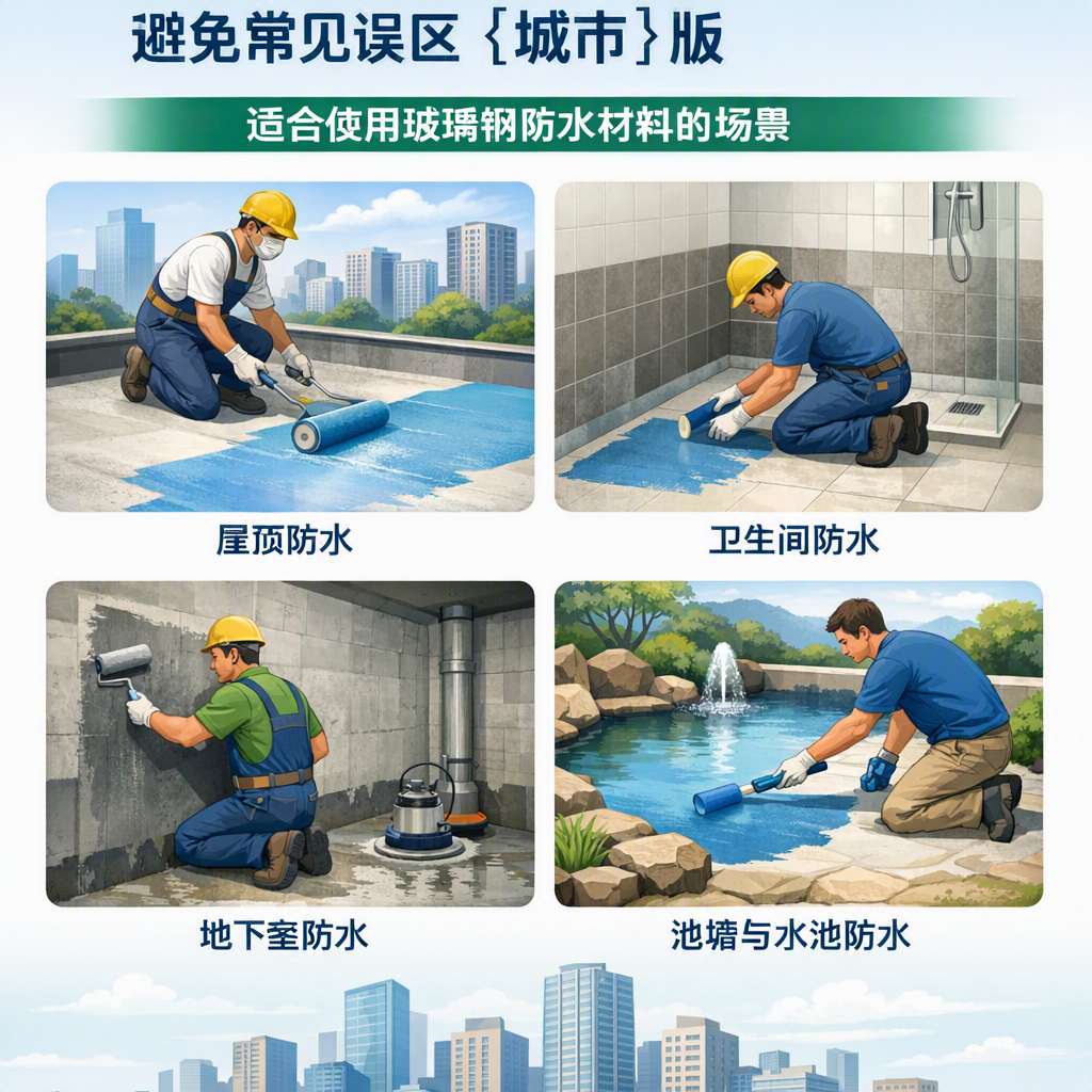 玻璃钢防水材料施工注意事项,避免常见误区 厦门 版